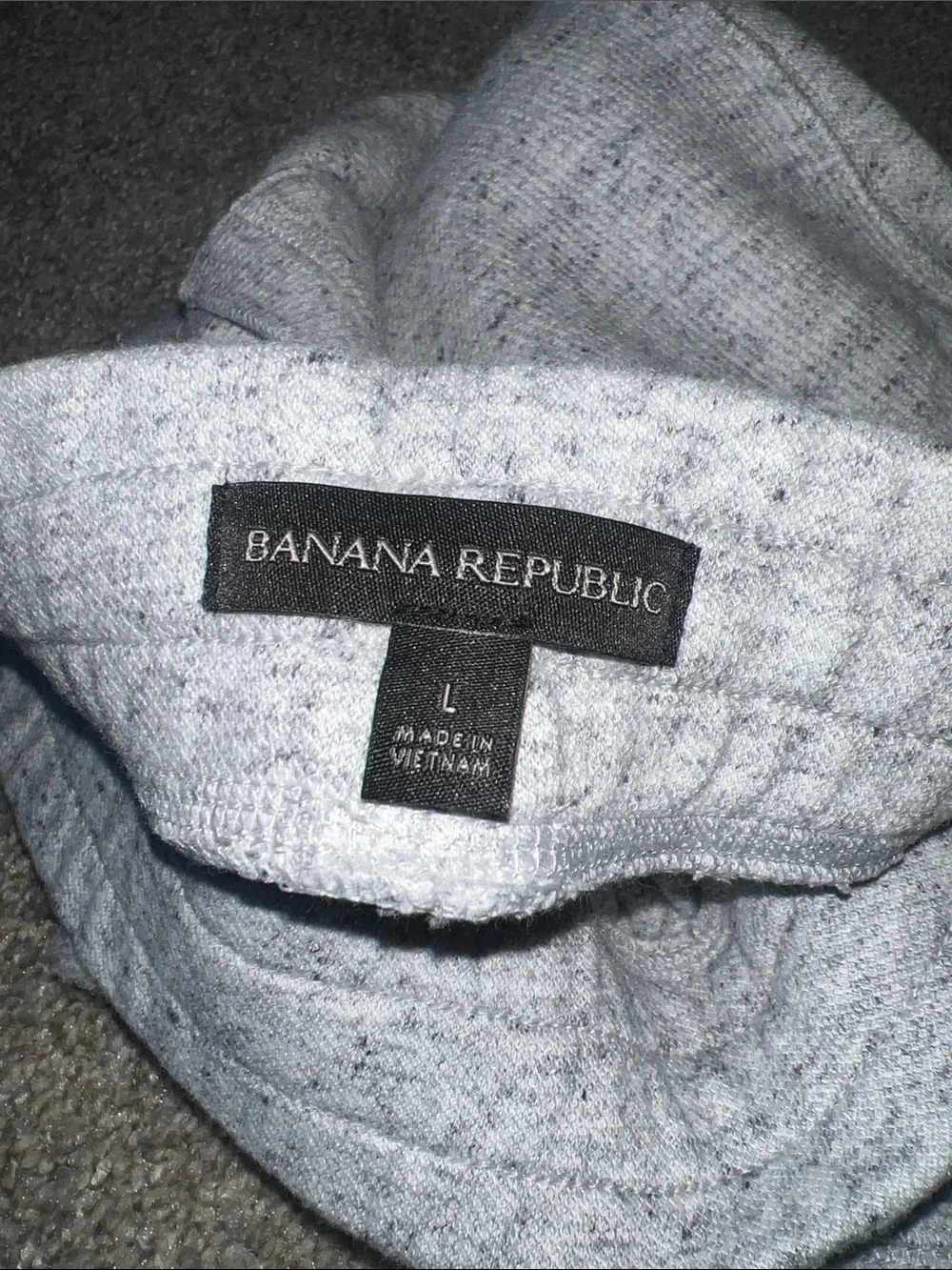 Banana Republic Men’s Light Heather Gray Drawstring Joggers